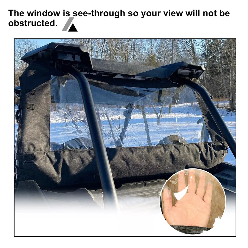 Parabrisas trasero blando para ventana trasera Polaris RZR 900/1000 Turbo 2014-2021 Foto 4 de 4