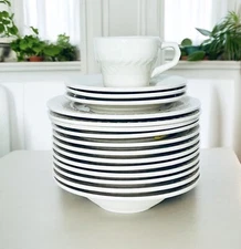 Syracuse China CARLTON RESTAURANT Wide White Embossed Laurel Dinnerware CHOICE