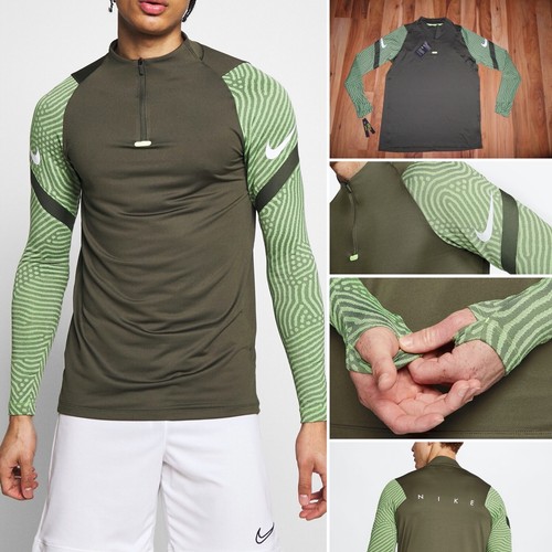 NWT Nike DRY Dri-Fit Strike Football 1/4 Zip Drill Top Slim Fit LS CD0564  325 L | eBay