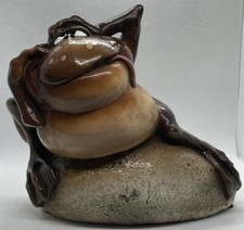 John Raya Beasties of the Kingdom BROWN FLEETFOOT FROG Resin Figurine Retired