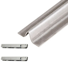 2.4m Steel Retrofit Patio Door Track and Slimline Tandem Wheels Roller Set