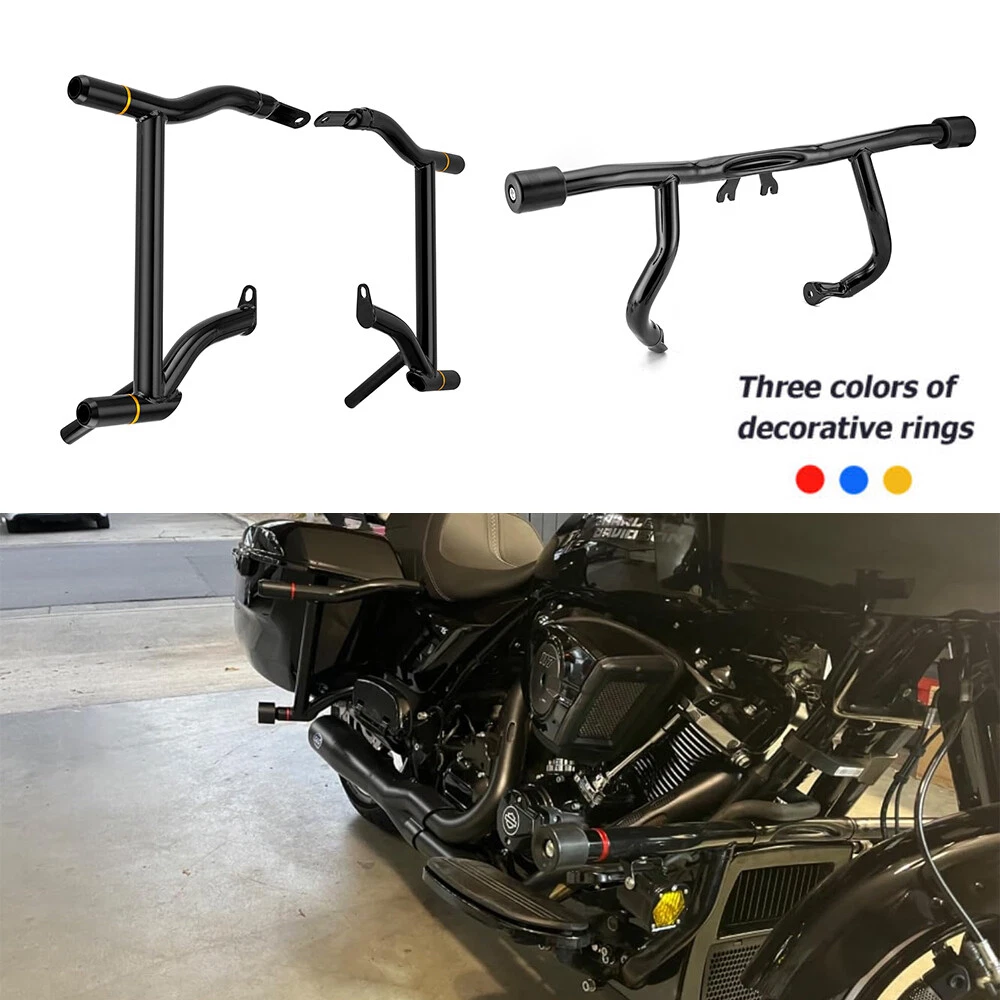 摩托车和摩托车发动机保护和公路杆适用于2022 哈雷戴维森公路滑翔| eBay