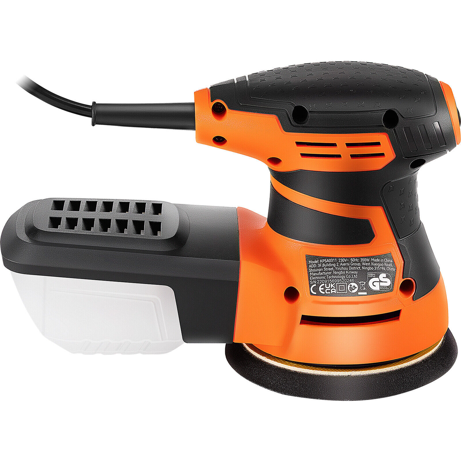 Random Orbit Sander 5&6 inch 350W Orbital Sander 6 Speeds 13000 OPM