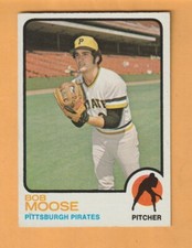 Bob Moose Pittsburgh Pirates 1973 Topps #499 Murrysville Pennsylvania