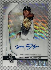 Matthew Thompson - 2020 Bowman Sterling Wave Refractor /125 Prospect RC Auto