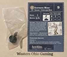 Axis  Allies Miniatures D-Day Inspiring Hero 13/45 NEW A A MInis