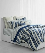 Ralph Lauren ANNALISE Botanical FULL/QUEEN Duvet Cover 3 Pc Set Blue NEW 270