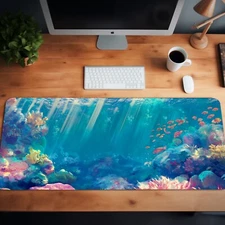 Coral Reef Paradise XL Mouse Pad Desk Mat – 3 Sizes