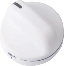 8273104 White Top Burner Knob Compatible with Whirlpool Range