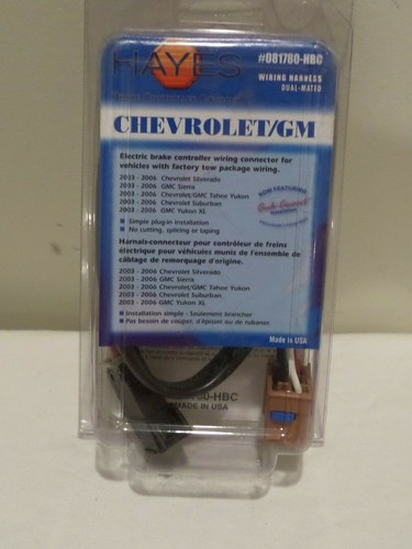 HAYES GM Chevrolet Brake Controller OEM BRAKE TOWING WIRING HARNESS 03-06 Chevy