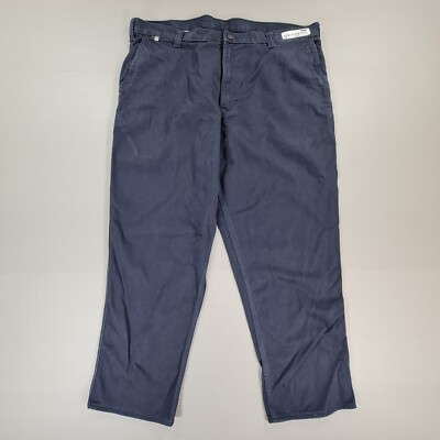 Carhartt Herren Hose Navy Blau W42 L32 Flame Resistant CAT 2 Arbeitshose 371-20