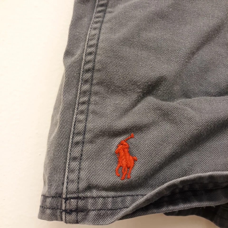 Niñas Ralph Lauren Falda-Talla 4T-Azul-Corto Frente Abierto Gris 100% Algodón  Foto 3 de 4