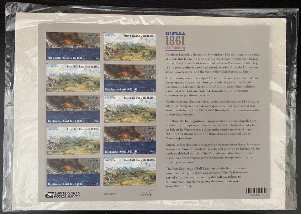 US Stamp Sheets 2011 to 2015 Civil War, 2016 Lot of 18 sheets 245 Forever Stamps - Image 4 of 4