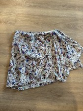 Isabel Marant Mosaic Tile Print Silk Draped Mini Skirt - 38
