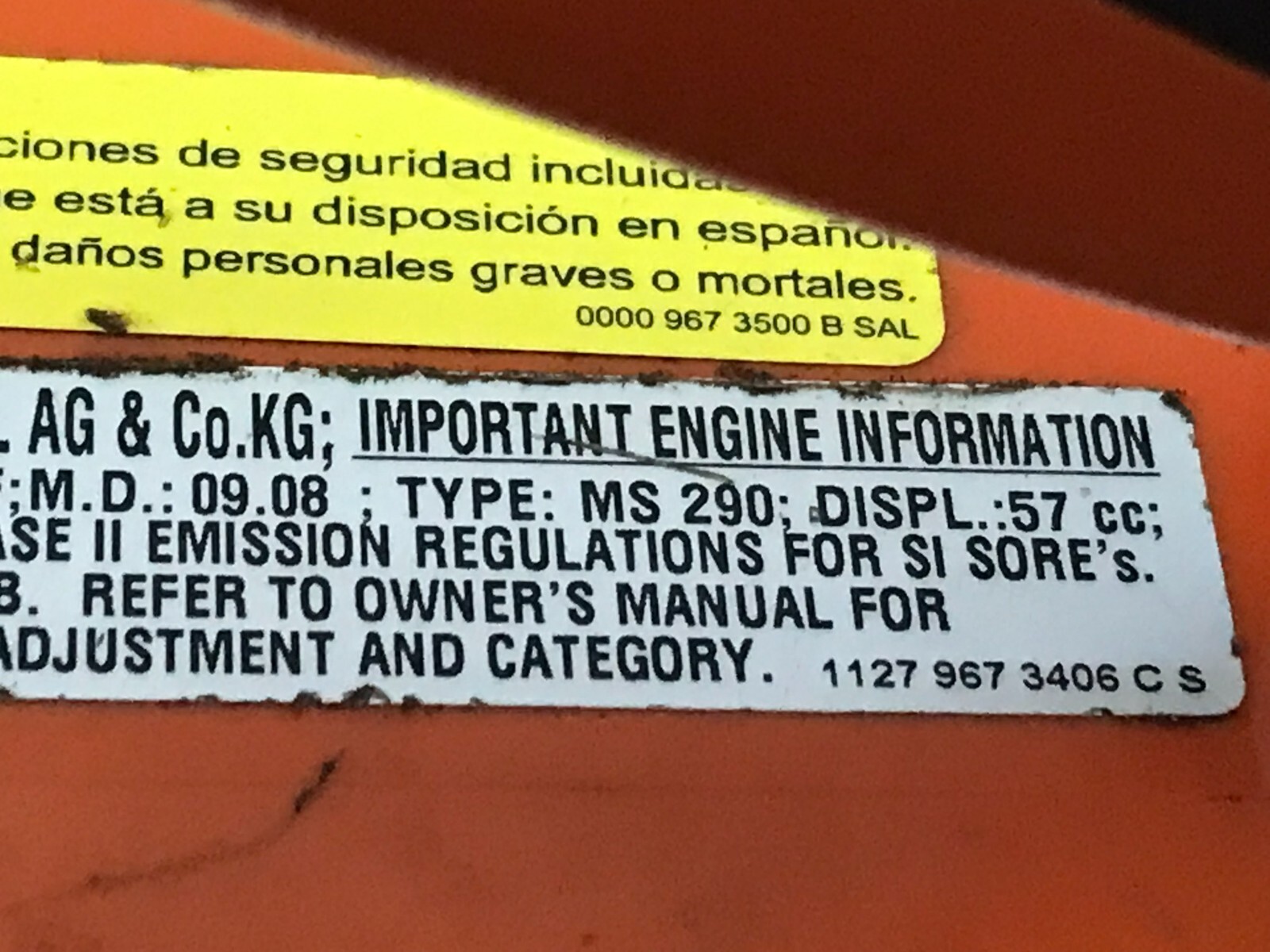 STIHL MS 290 FARM BOSS CHAINSAW eBay