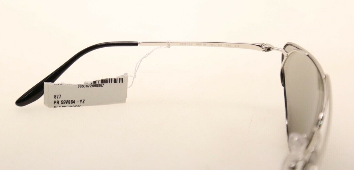 SUNGLASSES PRADA CATWALK PR 62VS (1BC1I2) Prada SPR 62V 1BC-1I2 Cat Eye Silver/Light Grey Lenses  main image 3