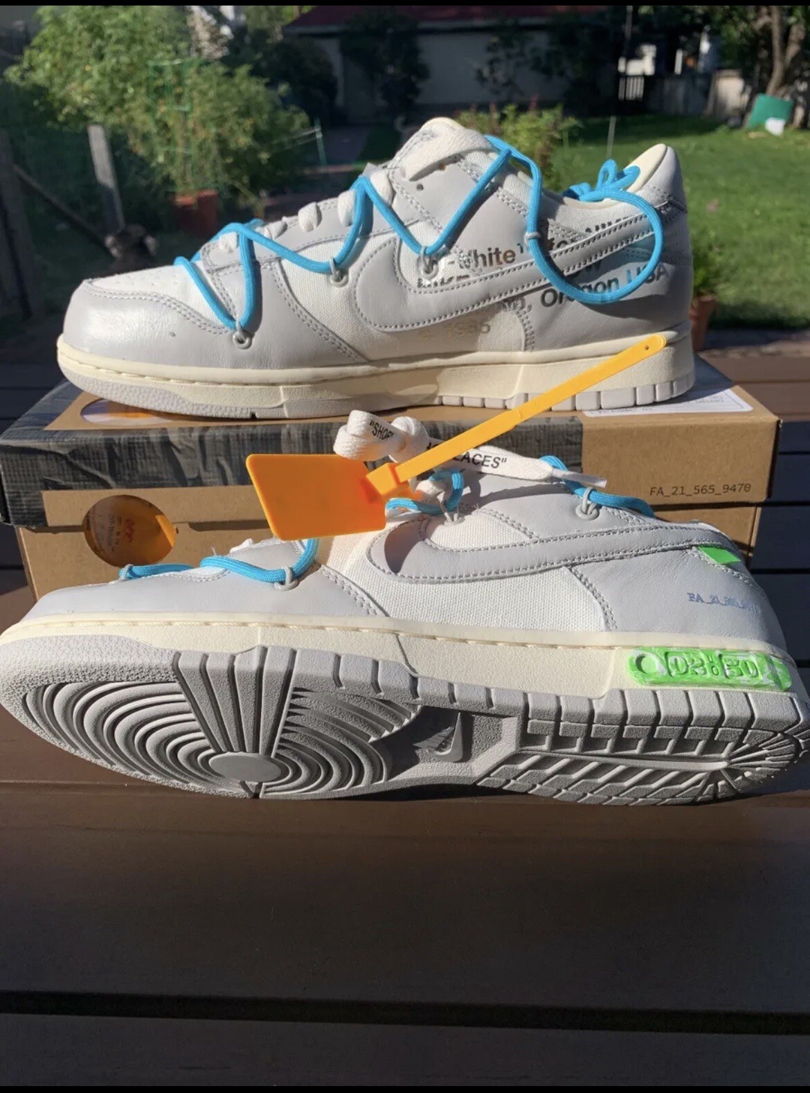 OFF WHITE X NIKE Scarpe Nike Dunk Low x Off White™ ""Dear Summer"" lotto 2 di 50 taglia uomo 9