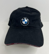 BMW Performance Driving School Hat Black Strapback Adjustable Baseball Cap VGC