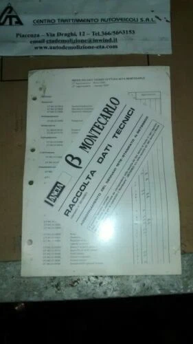 Manuali di assistenza e riparazione manutenzione ordinaria per l'auto per Lancia