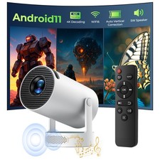 4K Mini Projector 10000 Lumen LED 1080P WiFi Bluetooth UHD Portable Home Theater