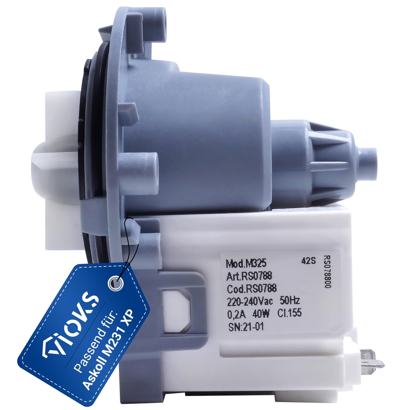 Motore Pompa Askoll M231 XP 40W per Lavatrice Electrolux AEG 290735