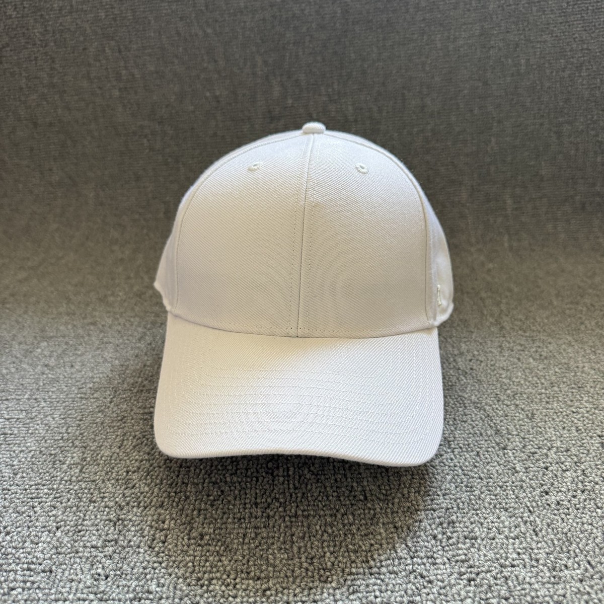 '47 Brand Blank Baseball Cap Strapback White OSFA Curved Brim Hat