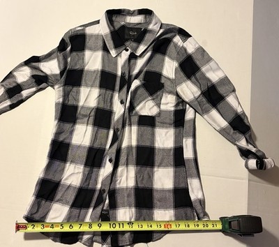 Rails Women s Long Sleeve Button Down Flannel Shirt Sz XS Hunter/Ebony/Ivory