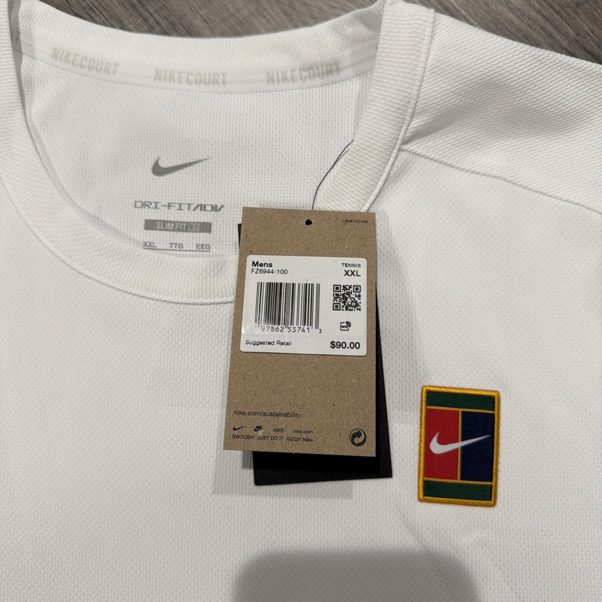 Nike Court Wimbledon 2025 Carlos Alcaraz Tennis Shirt FZ6944-100
