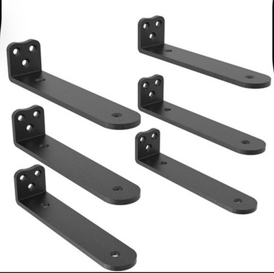 Heavy Duty Floating Shelf Brackets, 1/4 inch Thick L Bracket, (10In 6 Pack)