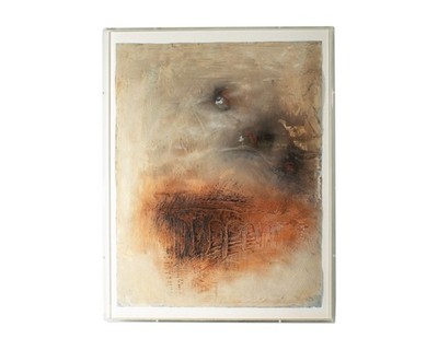 Susan Laufer 1990  Structure Series #15  Mixed Media Painting