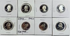 MISC SILVER WASHINGTON QUARTER PROOF LOT * 8 COINS TOTAL * NR #C2054