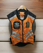 Icon Motorsports Mil-Spec Motorcycle Vest Reflective Safety Orange Regular Size