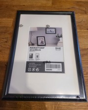 New Ikea Marietorp Picture Photo Frame 5x7 or 8.25x11.75 Black Wall Or Standing