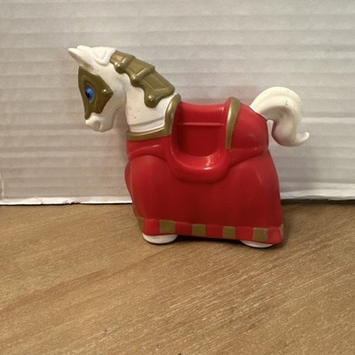Fisher Price Imaginext White Horse For Knight Pull Go Medieval Castle Knights