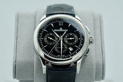 Jager LeCoultre Master Control Chronograph  174.8.C1 Black dial Automatic CAL751