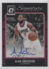2016 Panini Donruss Optic Signature Series Purple Prizm Alan Anderson Auto 2b6