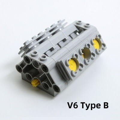 New Technic Parts V6 V2 V4 Cylinder Piston Block Bricks Model DIY Toy for le*go