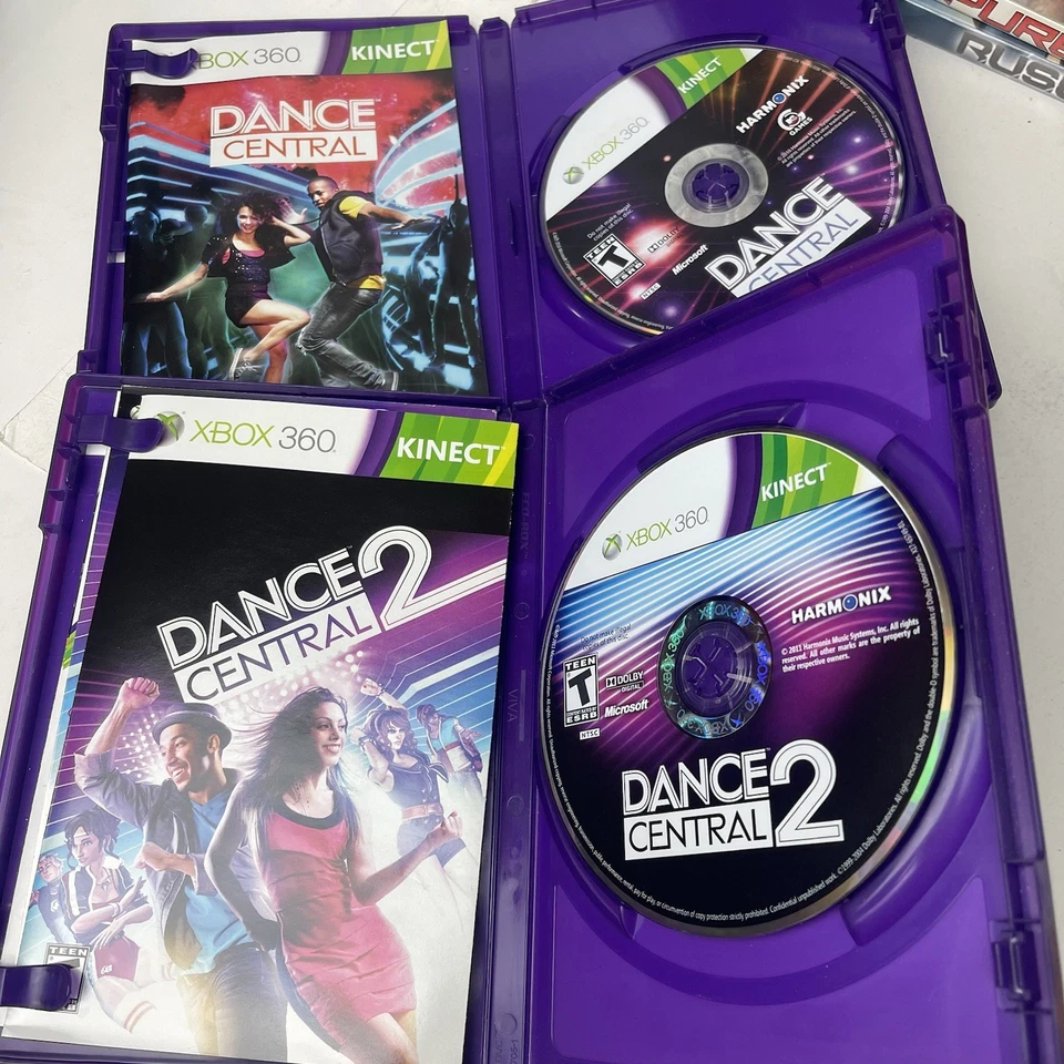Dance Central 1 -2, Xbox 360 Lot - Complete CIB Tested Xbox Kinect Microsoft - Image 2 of 4
