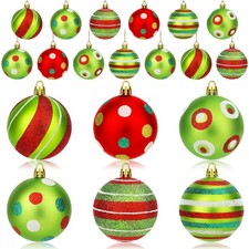 24PCS Christmas Ball Ornament, Hanging Ball Christmas Tree Pendants DIY Supplier