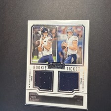 2023 Panini- Rookie Ticket Dual Swatches Will Levis, Tyson Bagent #DS-6 (MEM,RC)