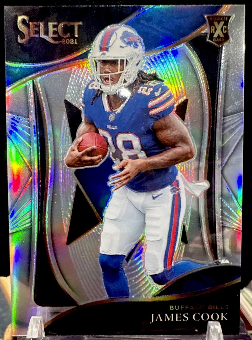 2021 Panini Select - 2022 Xrc Prizm James Cook #408 (RC)