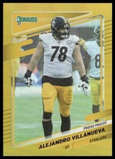 2021 Donruss - Press Proof Premium #24 Alejandro Villanueva Steelers NM+