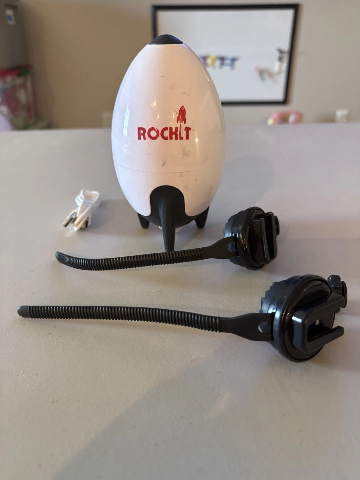 Rockit Portable Baby Rocker, Rechargeable, With 2 Mounting Straps, Usb-c Cable