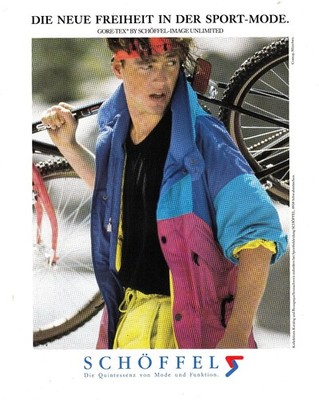 3w25507/ Reklame aus 1989   SCHÖFFEL Sport Mode