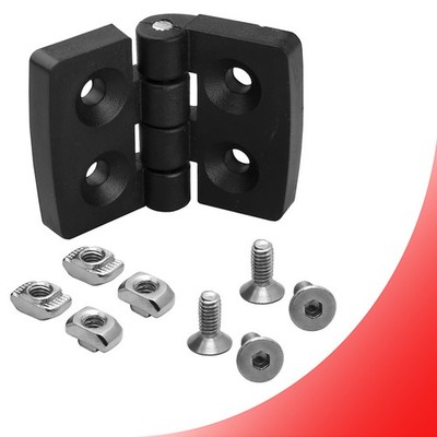KLAK 20 - Scharnier Standard Nut 6 für Aluprofil 20-er inkl. Verschraubung