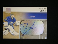 2023-24 Upper Deck The Cup - Rookie Rink Gallery Auto #RGDL-V1 Devon Levi #/25