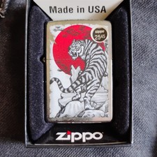 Zippo Asian Tiger Design Animals Theme Lighter Model 29889 Made in USA