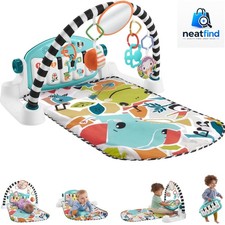 Baby Playmat Glow and Grow Kick Play Piano Gym, Blue Musical Learning Toy w...