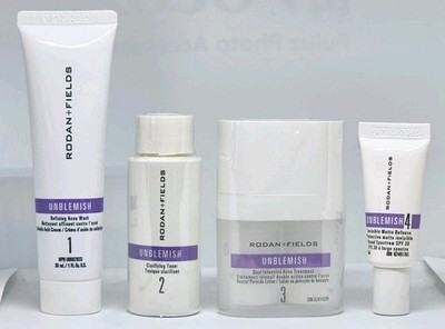 Rodan + Fields Unblemish Regimen On-The-Go Travel Size Skincare Set New in Box