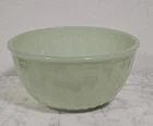 Vintage Fire-King Jadeite Swirl Mixing Bowl 7" Anchor Hocking Jadite Milk Glass